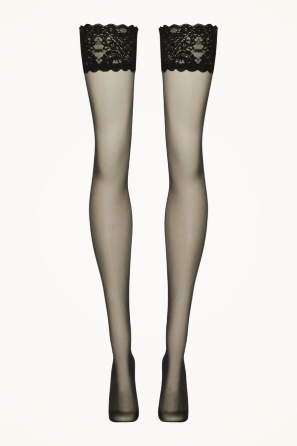 Wolford - Satin Touch 20 Stay-up - 7005 Black Online now