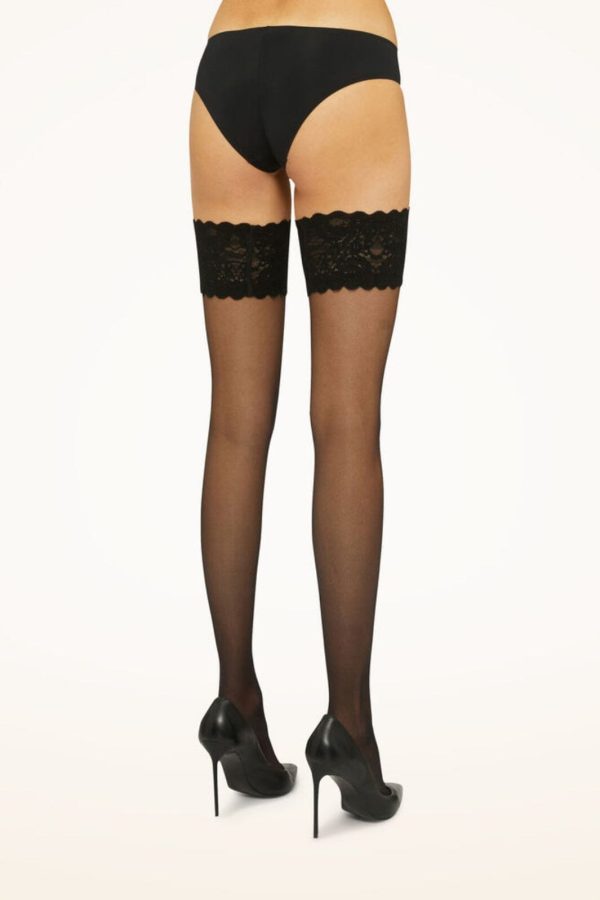 Wolford - Satin Touch 20 Stay-up - 7005 Black Online now