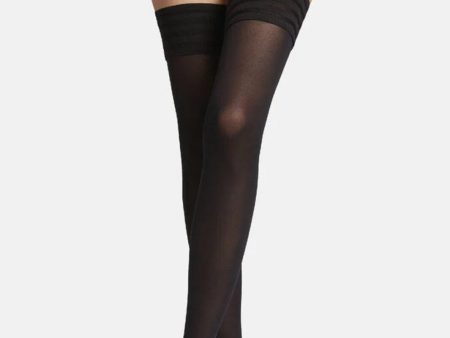 Wolford - Velvet De Luxe 50 Stay-up - 7005 Black Supply