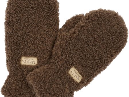 Marta Du Chateau - Marta Teddy Mitten 48744 - Dk Brown Cheap