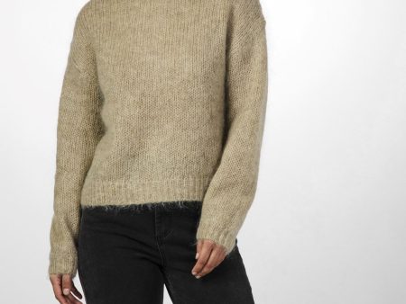 Y.A.S - Yaslambi Ls Knit Rollneck Pullover - 4656395 Abbey Stone Cheap