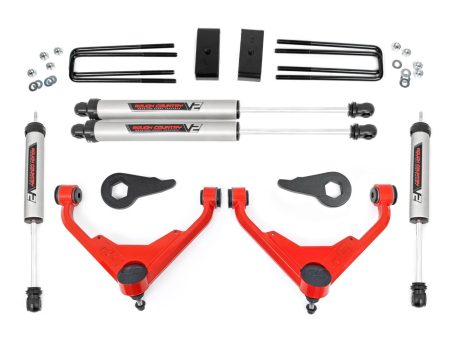 3 Inch Lift Kit | FK FF Code | V2 | Chevy GMC 2500HD (01-10) PN# 859870RED For Cheap