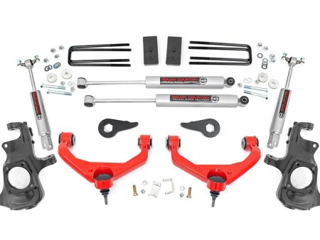 3.5 Inch Lift Kit | Knuckle | Chevy GMC 2500HD 3500HD (11-19) PN# 95730RED Online now