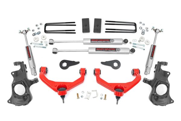 3.5 Inch Lift Kit | Knuckle | Chevy GMC 2500HD 3500HD (11-19) PN# 95730RED Online now