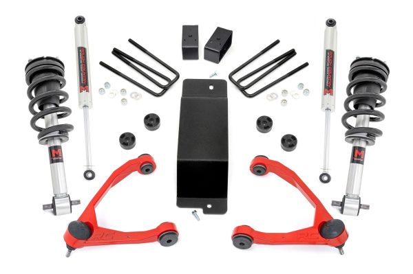 3.5 Inch Lift Kit | Forged UCA | M1 Strut | | Chevy GMC 1500 (14-16) PN# 19440RED Online Sale