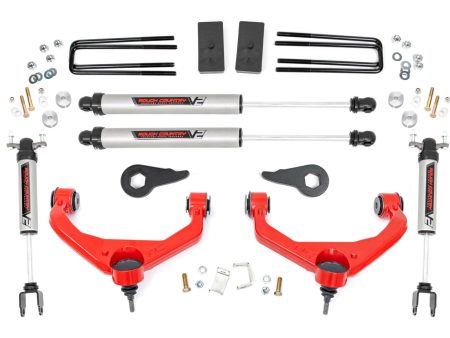 3.5 Inch Lift Kit | V2 | Chevy GMC 2500HD 3500HD (11-19) PN# 95970RED Supply