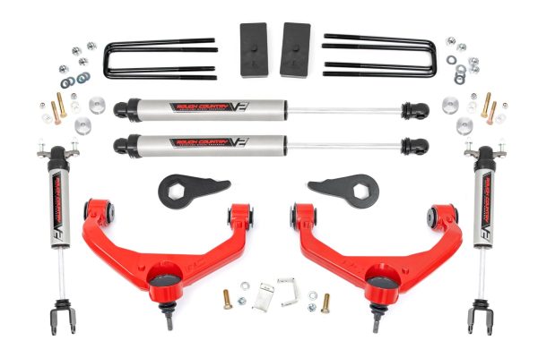 3.5 Inch Lift Kit | V2 | Chevy GMC 2500HD 3500HD (11-19) PN# 95970RED Supply