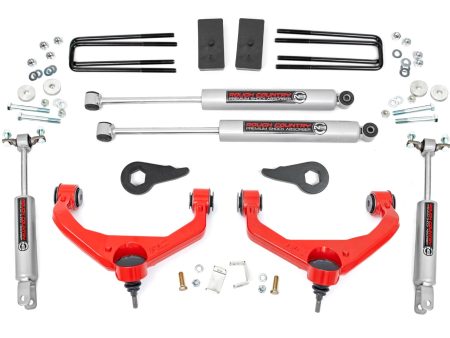 3.5 Inch Lift Kit | Chevy GMC 2500HD 3500HD 2WD 4WD (11-19) PN# 95920RED Cheap