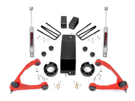 3.5 Inch Lift Kit | Alum Cast Steel | Chevy GMC 1500 (07-16) PN# 19431ARED Online