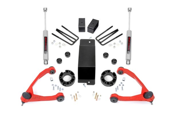 3.5 Inch Lift Kit | Alum Cast Steel | Chevy GMC 1500 (07-16) PN# 19431ARED Online