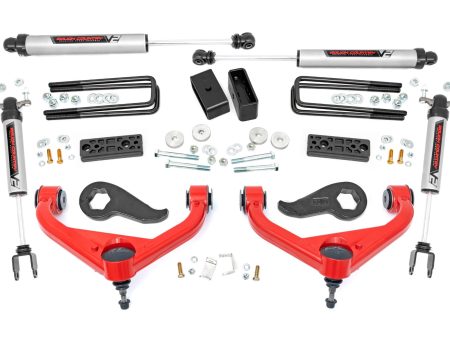 3 Inch Lift Kit | UCAs | V2 | Chevy GMC Sierra 3500 HD Silverado 3500 HD (20-24) PN# 95670RED For Sale