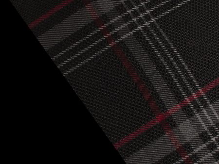 Black & Red Plaid Fabric Material Discount