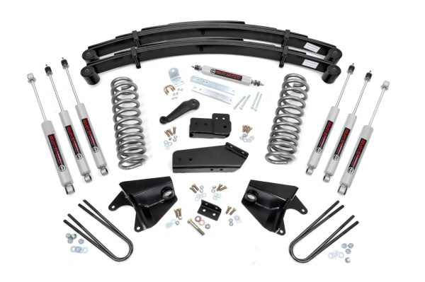 4 Inch Lift Kit | Quad Front Shocks | Rear Springs | Ford F-150 4WD (80-96) PN# 52033 Online