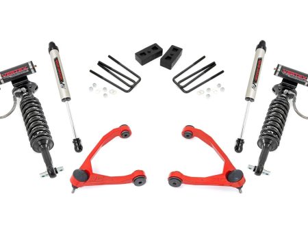 3.5  Lift Kit | Forged UCA | Cast Steel | Vertex V2 | Chevy GMC 1500 (07-13) PN# 19857RED Online now